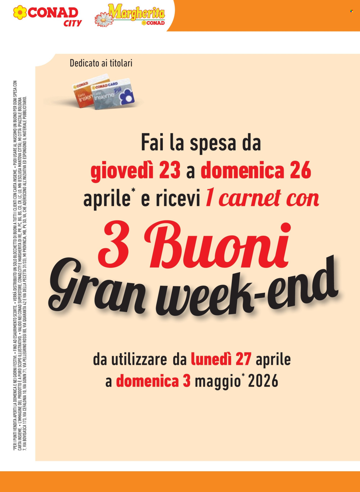 Volantino Margherita Conad - 22/4/2026 - 5/5/2026. Pagina 14