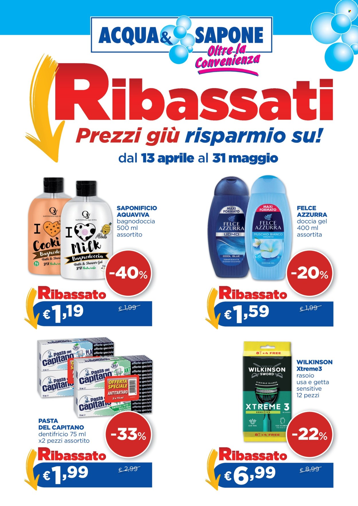 Leták Acqua & Sapone - 13.4.2026 - 31.5.2026. Strana 1