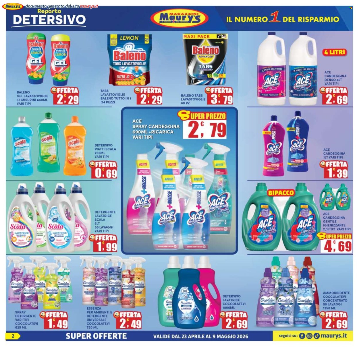 Leták Maury's - 23.4.2026 - 9.5.2026. Strana 2