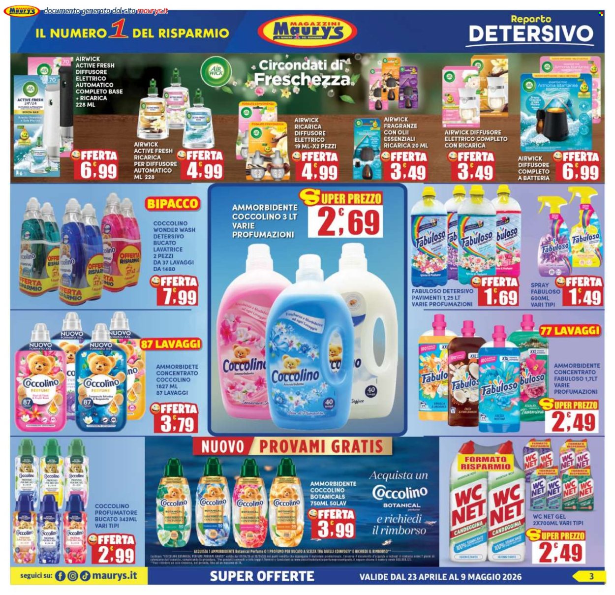 Volantino Maury's - 23/4/2026 - 9/5/2026. Pagina 3