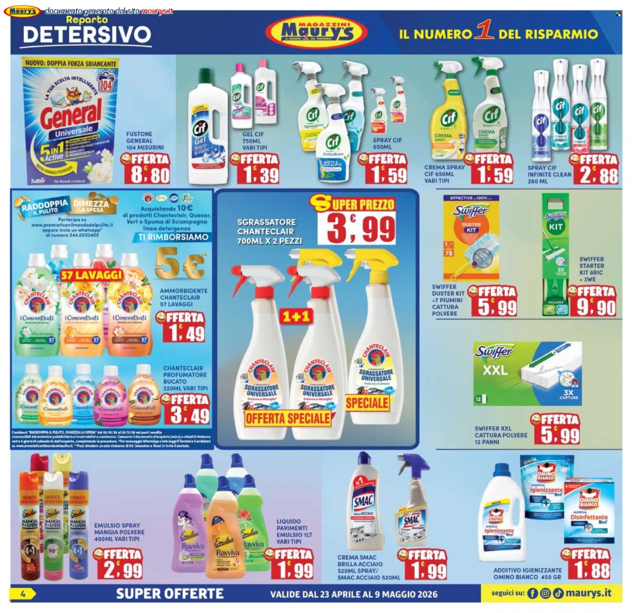 Leták Maury's - 23.4.2026 - 9.5.2026. Strana 4