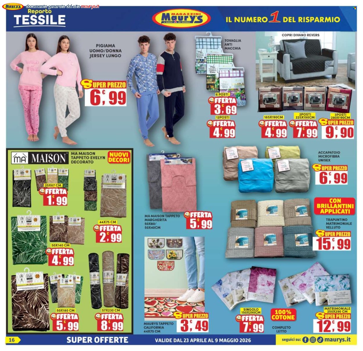 Volantino Maury's - 23/4/2026 - 9/5/2026. Pagina 16