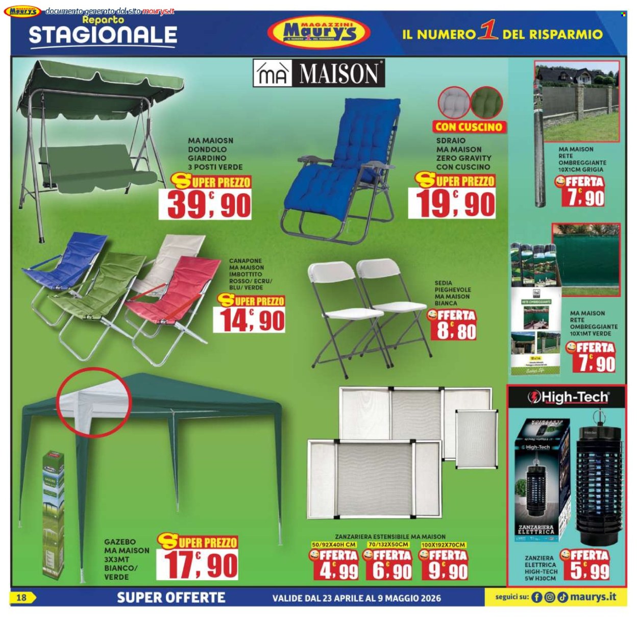 Volantino Maury's - 23/4/2026 - 9/5/2026. Pagina 18