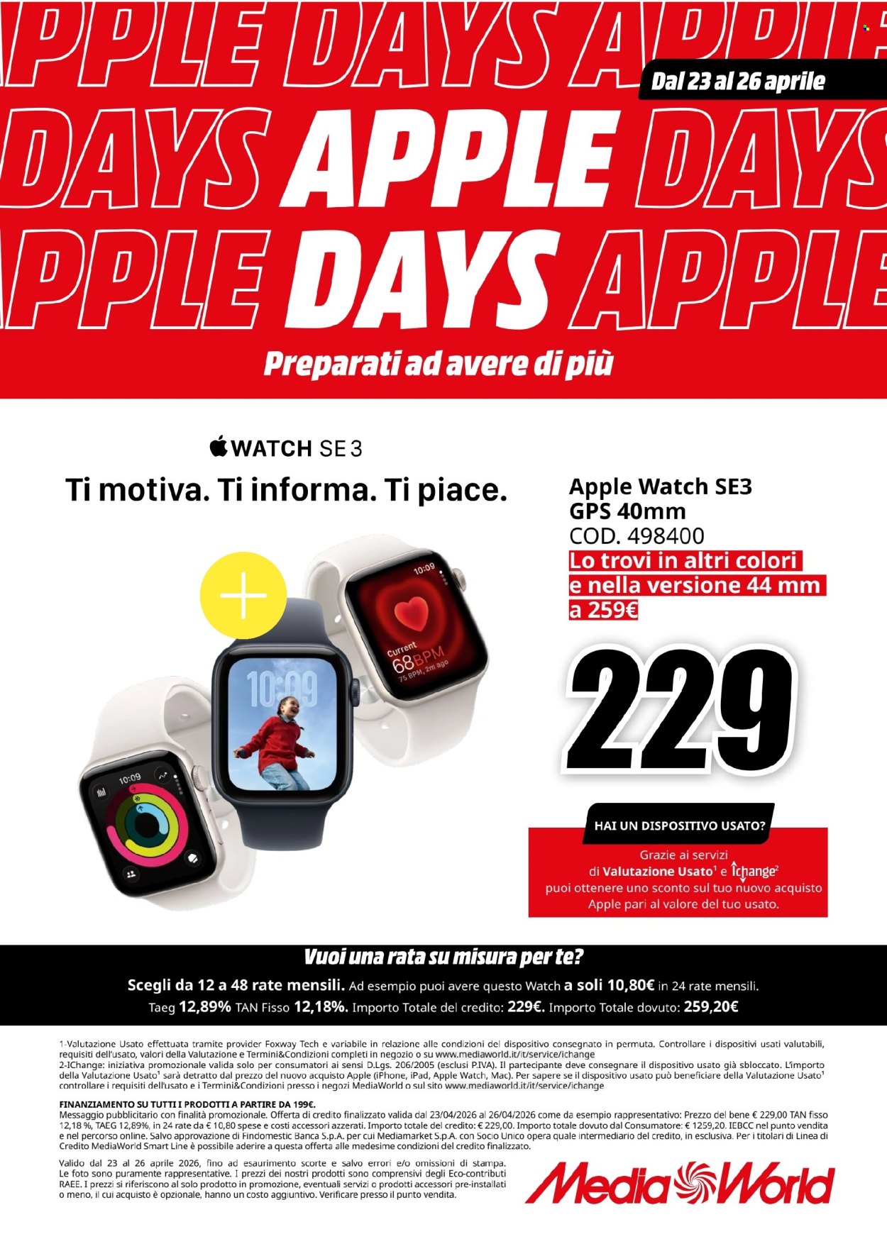 Volantino MediaWorld - 23/4/2026 - 26/4/2026. Pagina 8