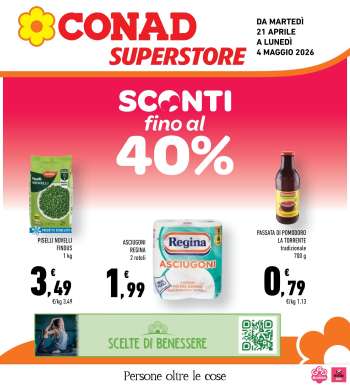 Volantino Conad Superstore - 21/4/2026 - 4/5/2026.