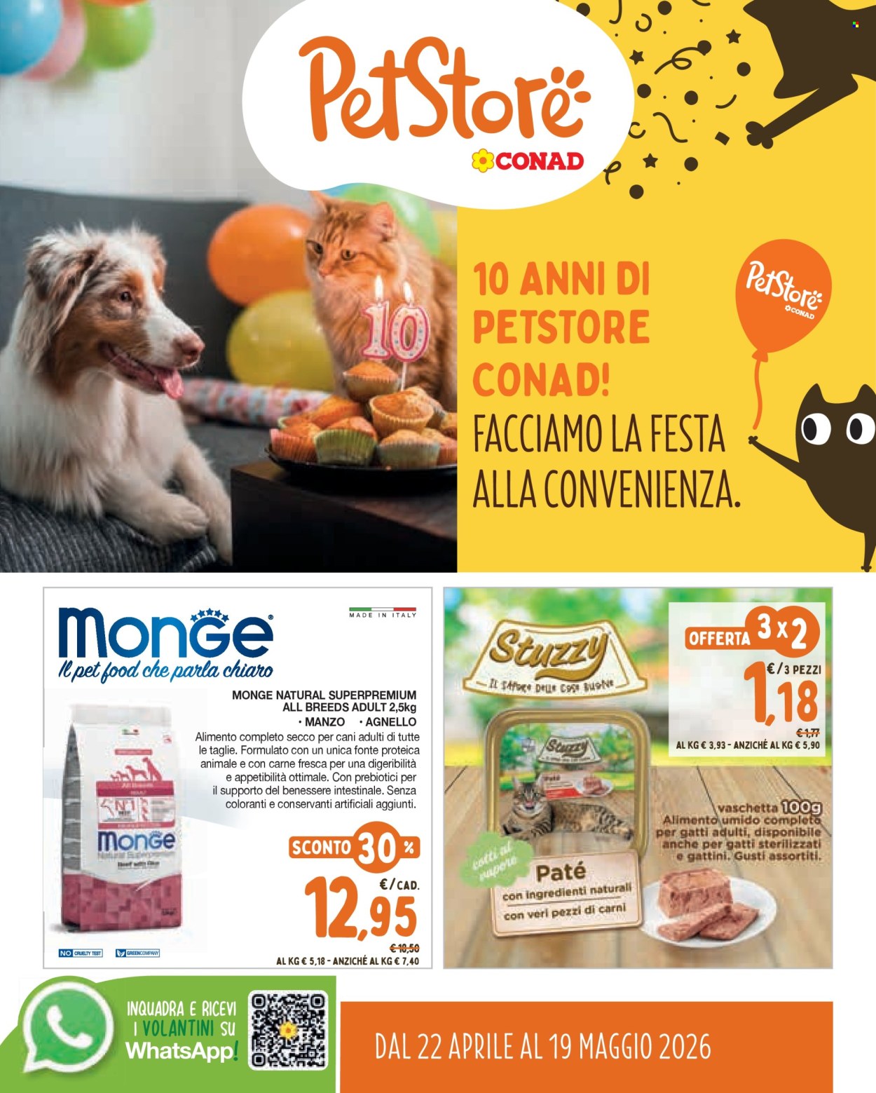 Leták Pet Store Conad - 22.4.2026 - 19.5.2026. Strana 1