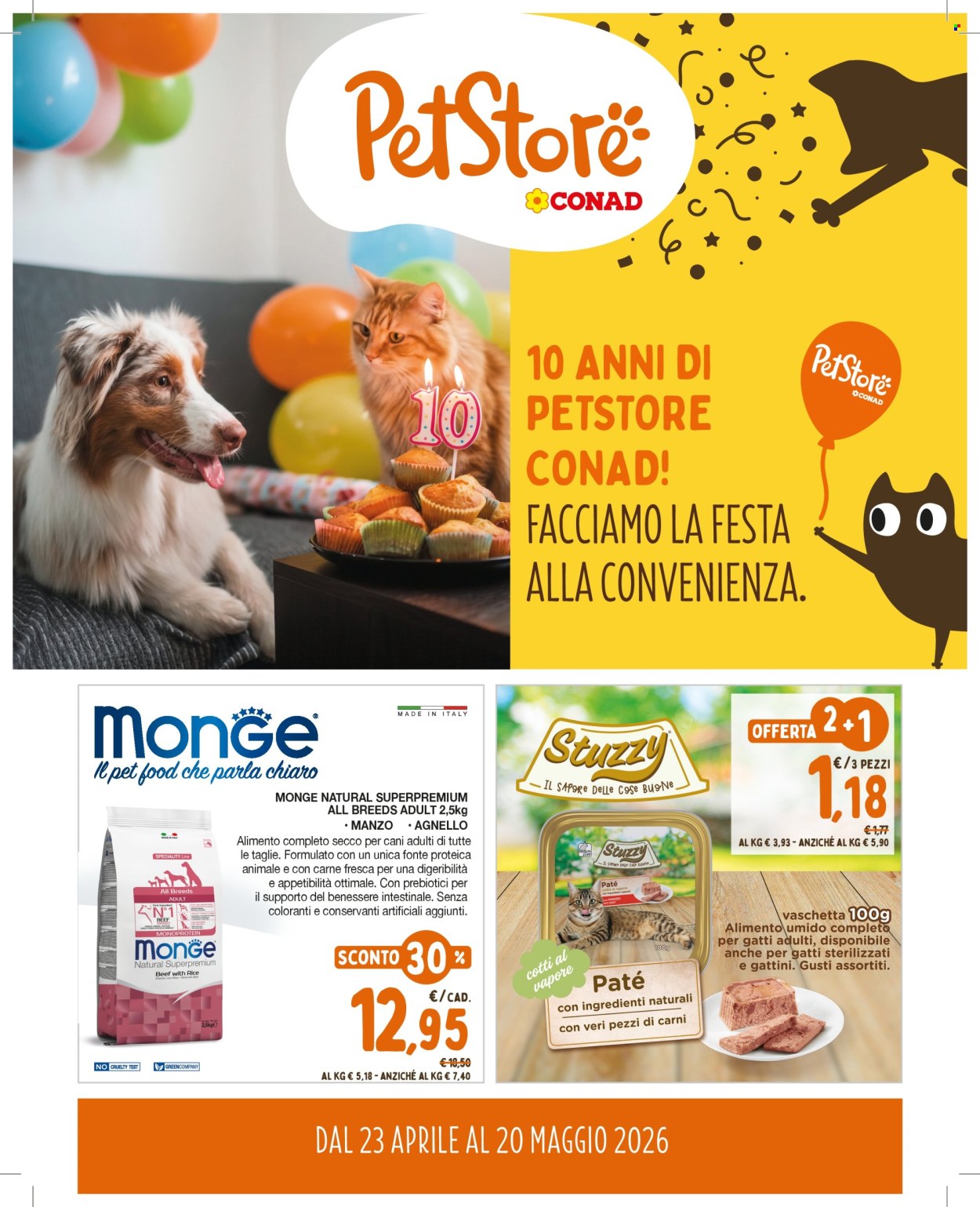 Leták Pet Store Conad - 23.4.2026 - 20.5.2026. Strana 1