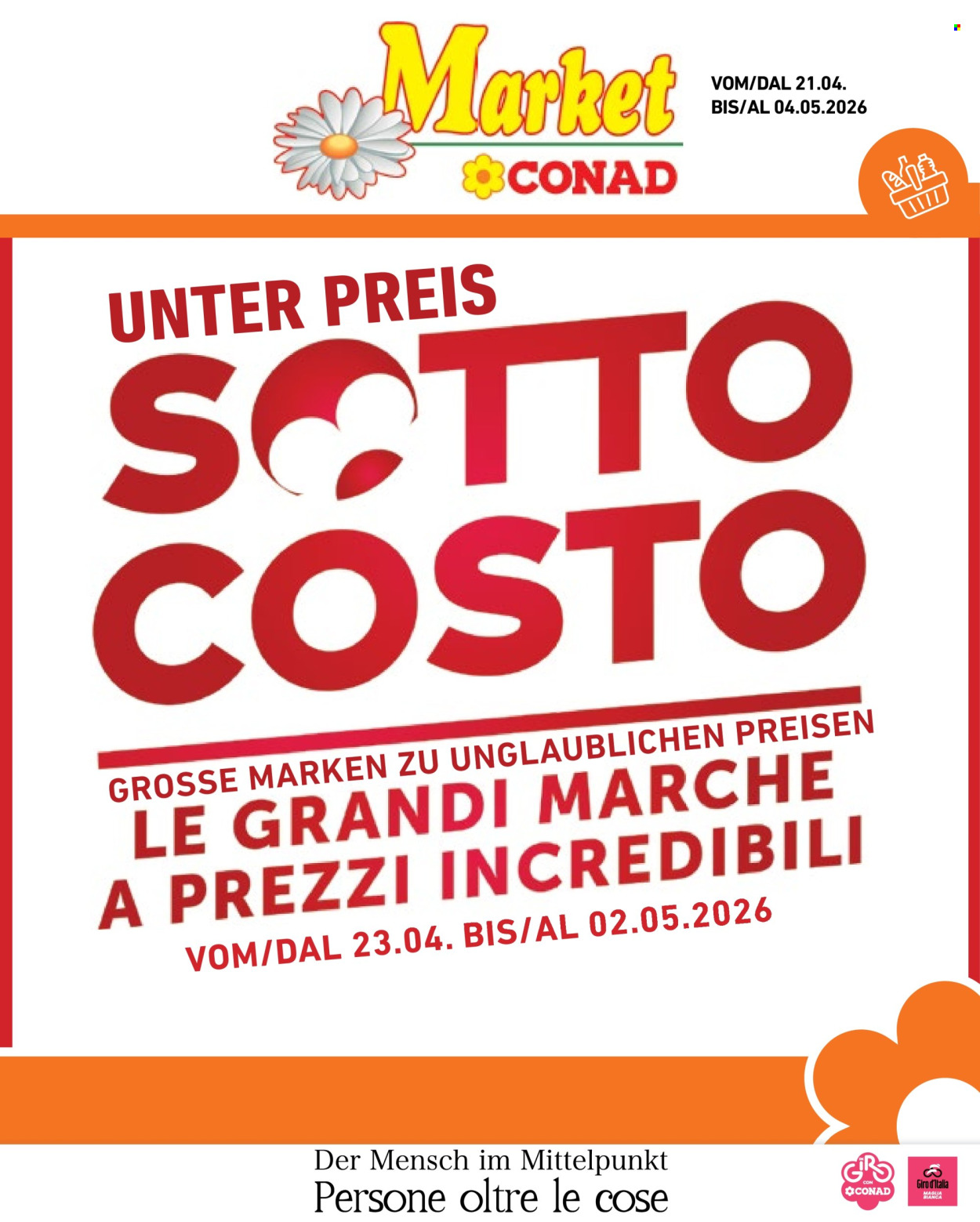 Leták Market Conad - 21.4.2026 - 4.5.2026. Strana 1