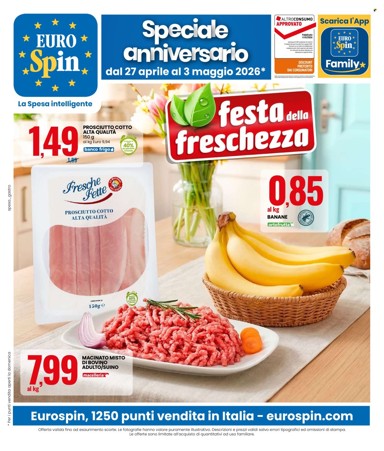 Volantino EuroSpin - 27/4/2026 - 3/5/2026. Pagina 1