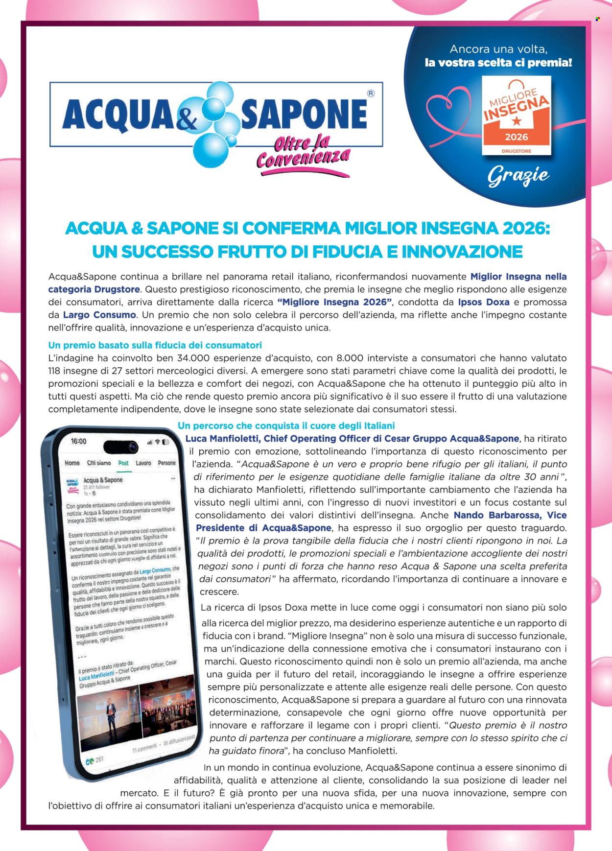 Leták Acqua & Sapone - 26.4.2026 - 16.5.2026. Strana 2
