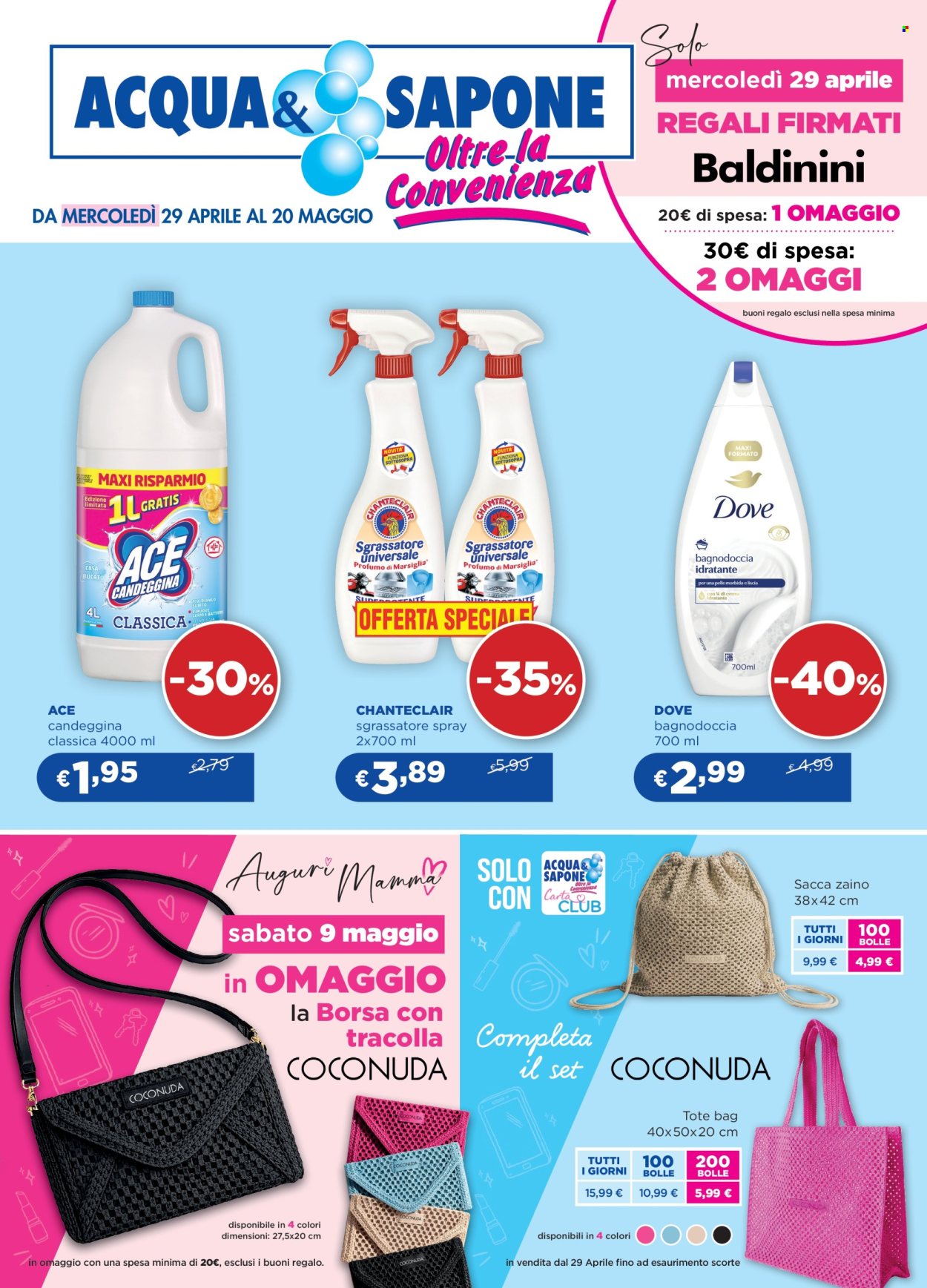 Leták Acqua & Sapone - 29.4.2026 - 20.5.2026. Strana 1