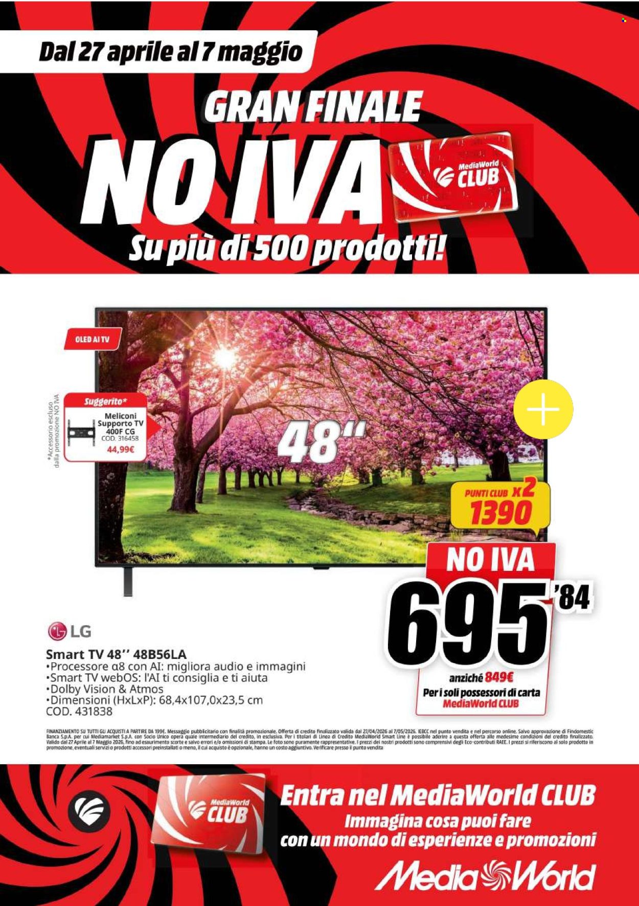Volantino MediaWorld - 27/4/2026 - 7/5/2026. Pagina 1