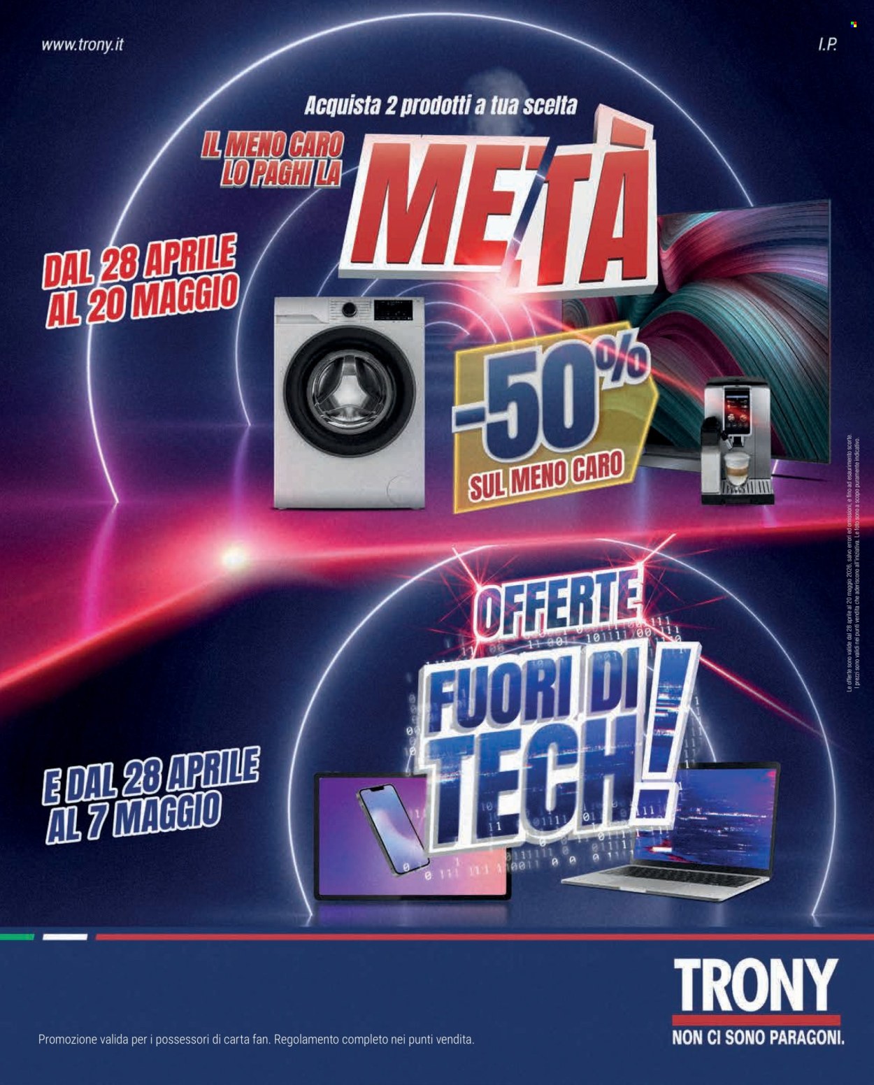 Volantino Trony - 28/4/2026 - 20/5/2026. Pagina 1