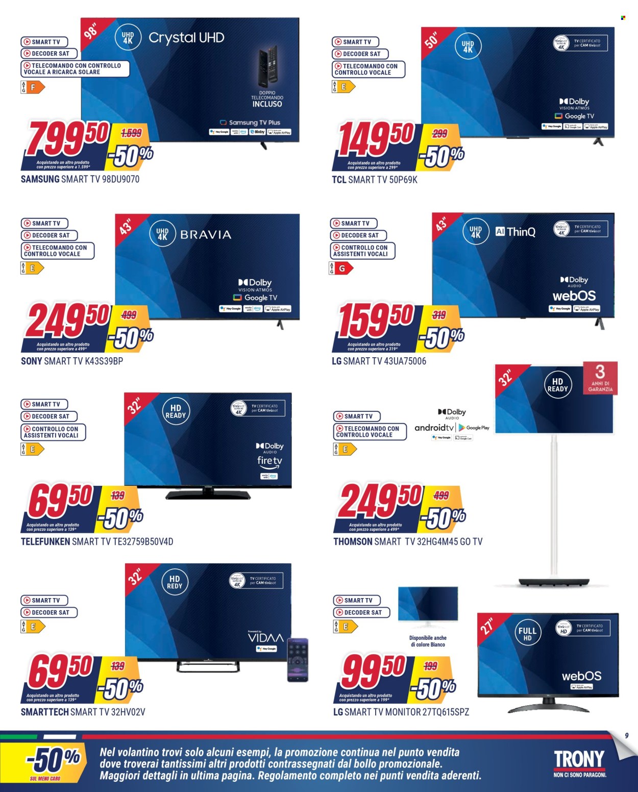Volantino Trony - 28/4/2026 - 20/5/2026. Pagina 9