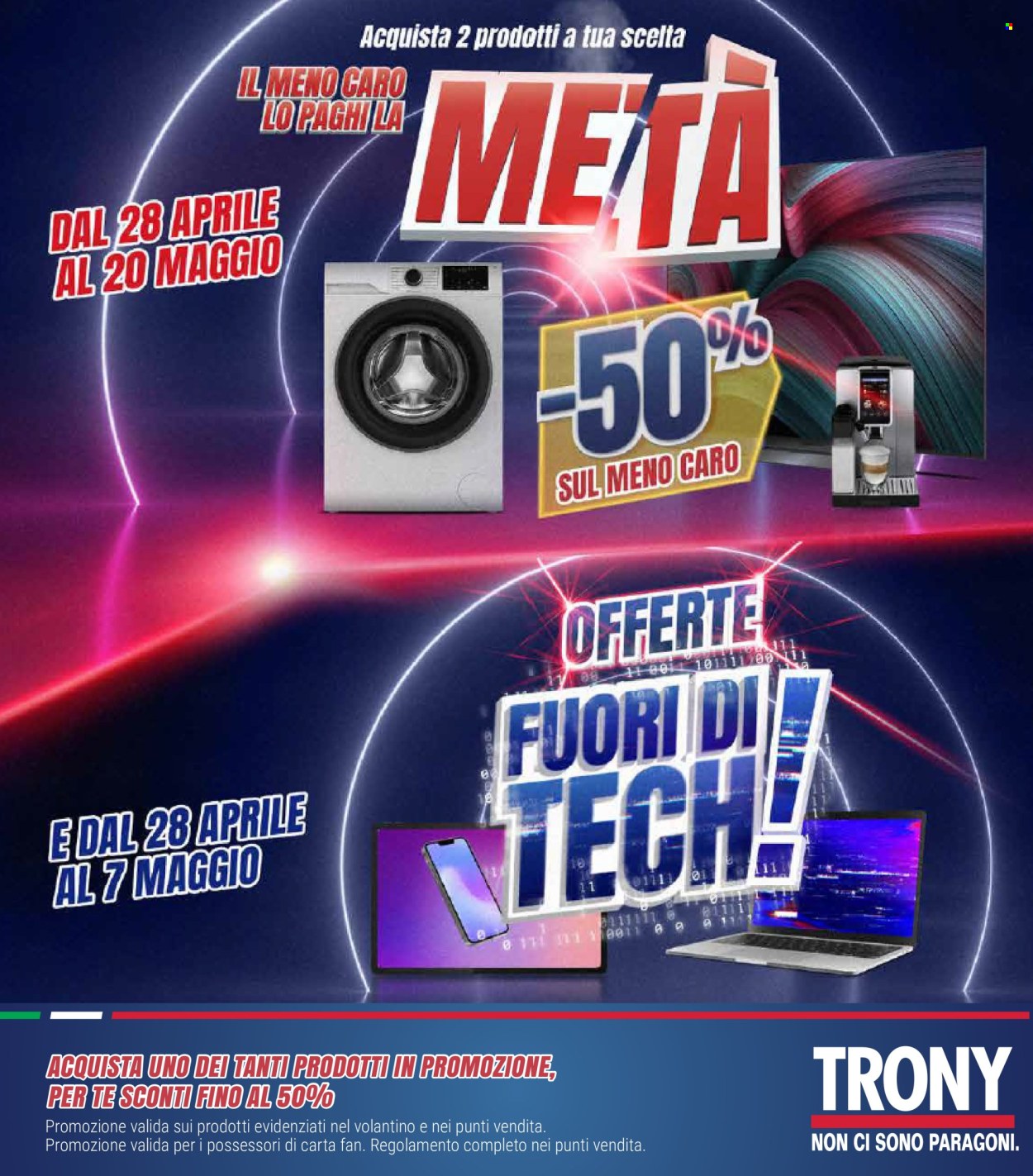 Volantino Trony - 28/4/2026 - 20/5/2026. Pagina 1
