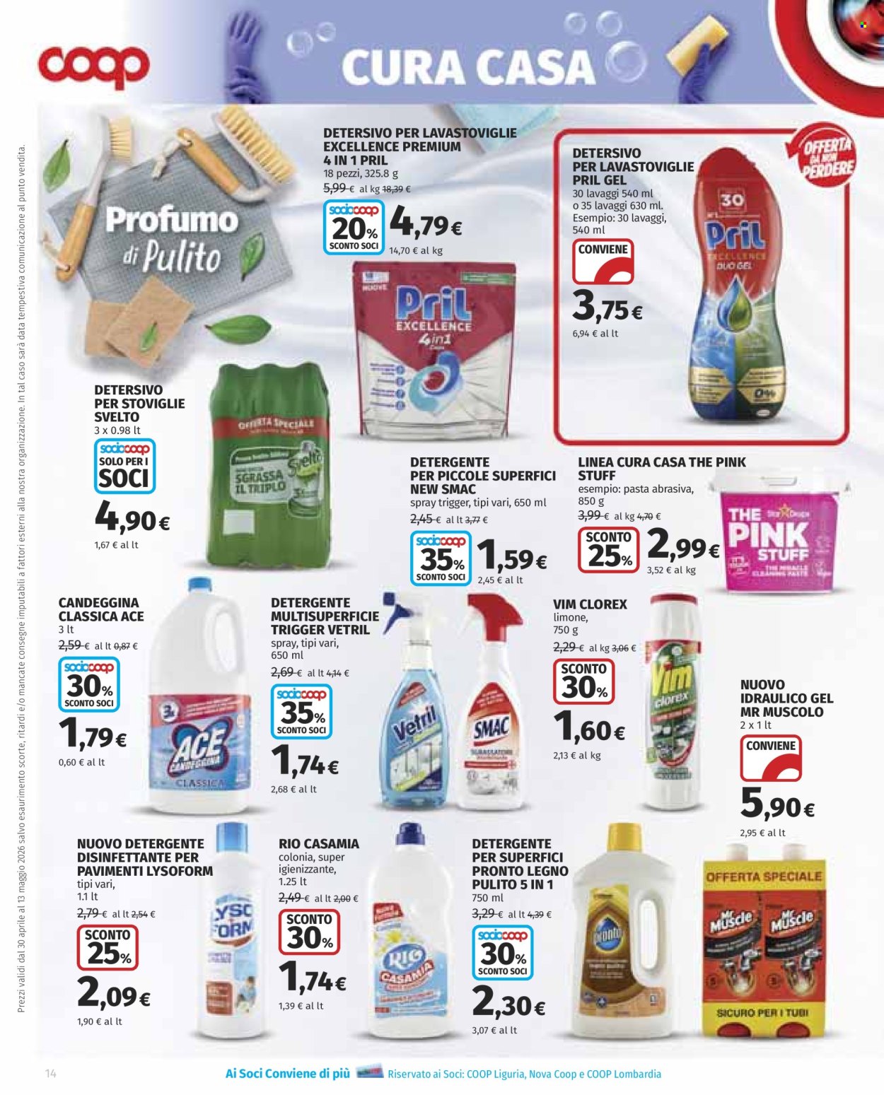 Leták Coop - 30.4.2026 - 13.5.2026. Strana 14