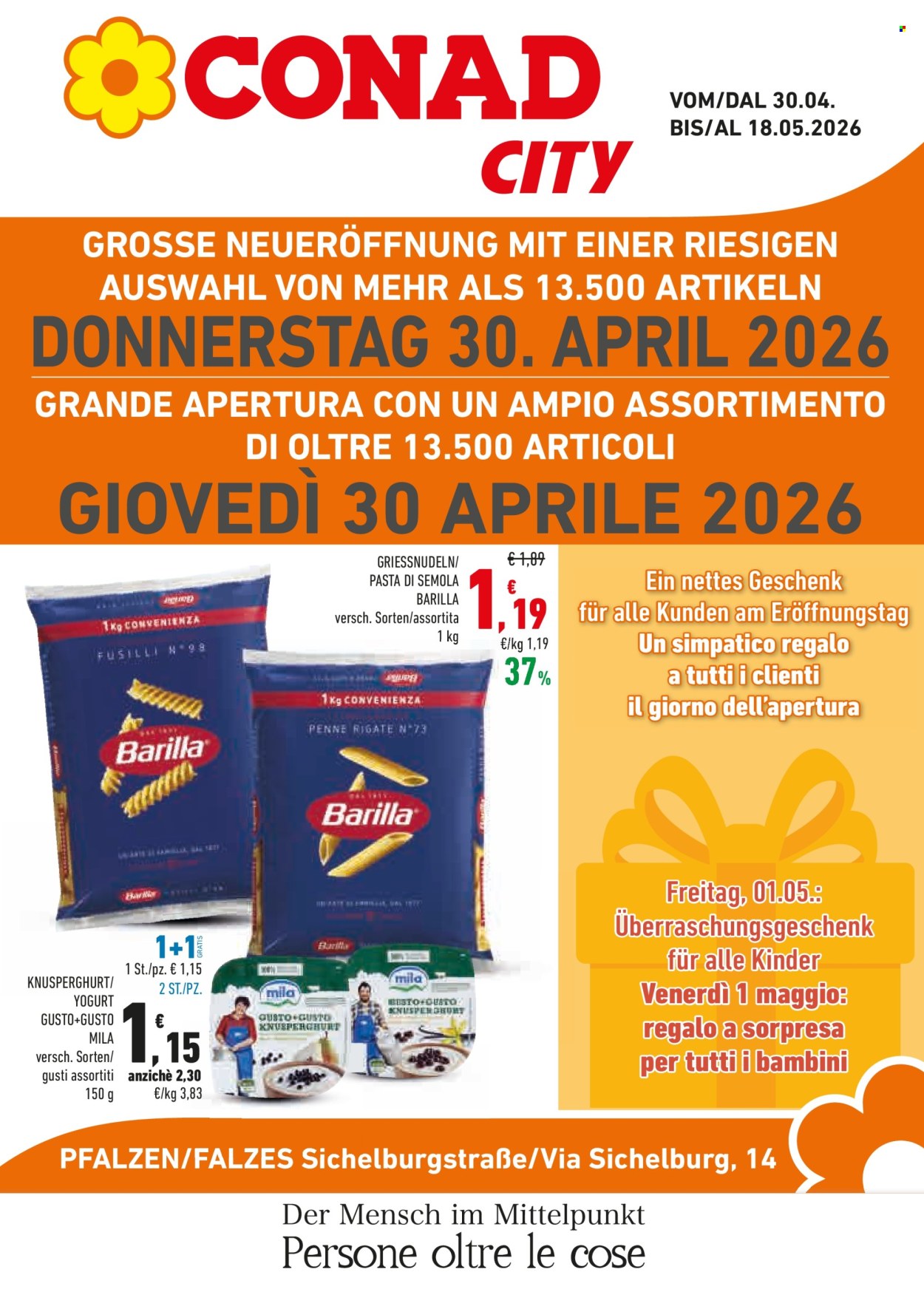 Volantino Conad - 30/4/2026 - 18/5/2026. Pagina 1