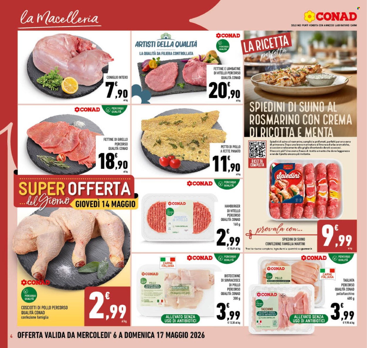 Leták Conad - 6.5.2026 - 17.5.2026. Strana 4
