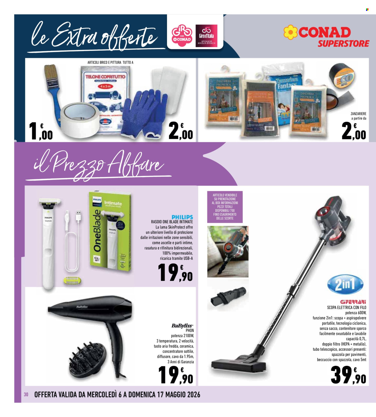 Leták Conad Superstore - 6.5.2026 - 17.5.2026. Strana 30