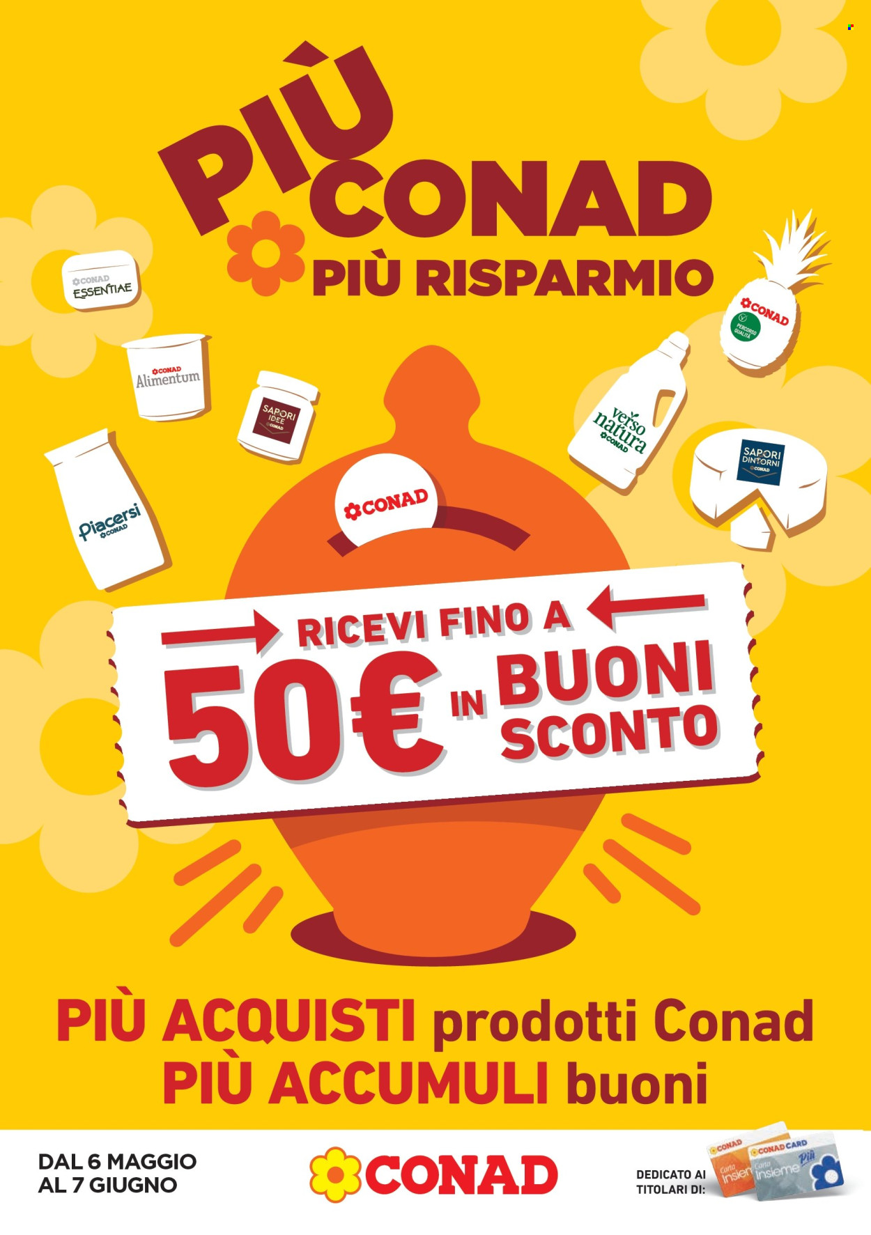 Leták Conad - 6.5.2026 - 7.6.2026. Strana 1