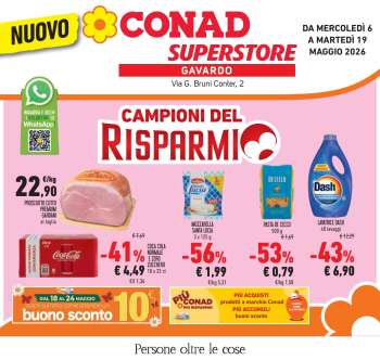 Volantino Conad Superstore - 6/5/2026 - 19/5/2026.