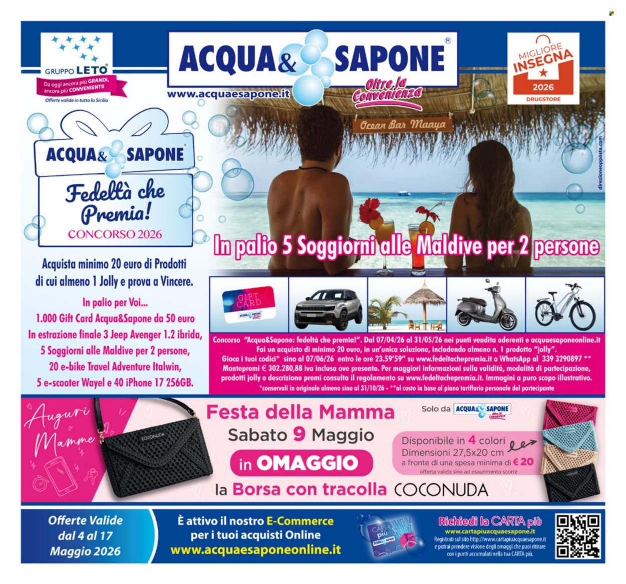 Leták Acqua & Sapone - 4.5.2026 - 17.5.2026. Strana 1