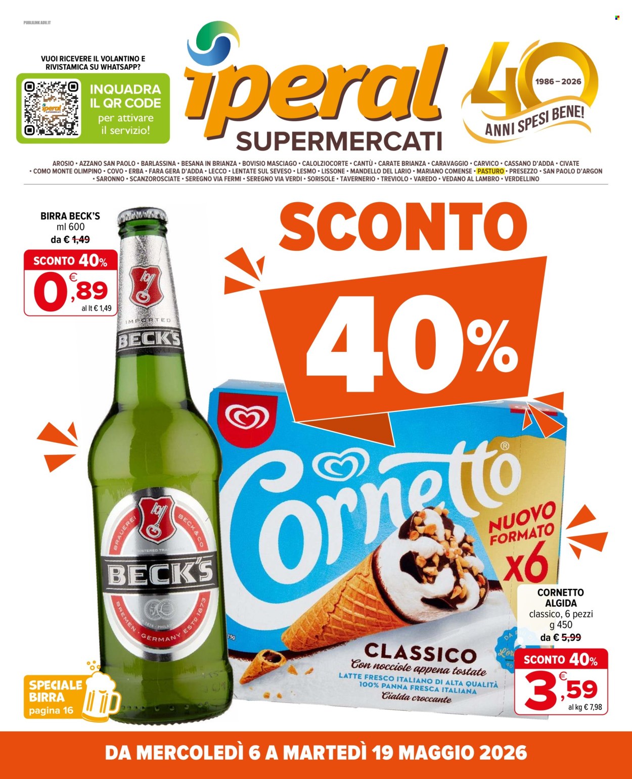Leták Iperal - 6.5.2026 - 19.5.2026. Strana 1