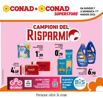 Volantino Conad Superstore - 7/5/2026 - 17/5/2026.