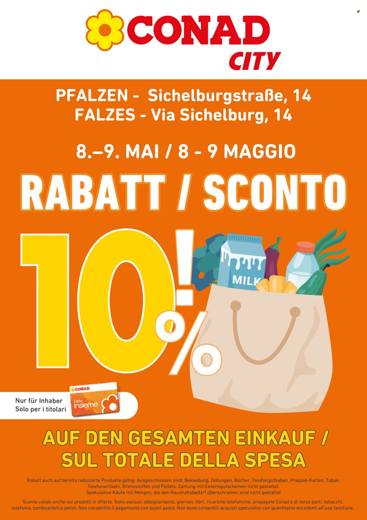 Volantino Conad City - 8/5/2026 - 9/5/2026. Pagina 1