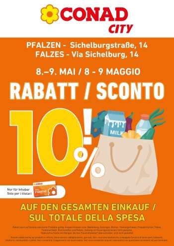 Volantino Conad City - 8/5/2026 - 9/5/2026.