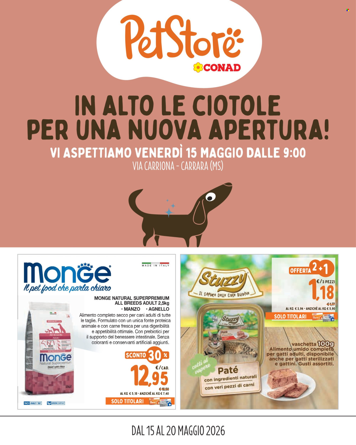 Leták Pet Store Conad - 15.5.2026 - 20.5.2026. Strana 1