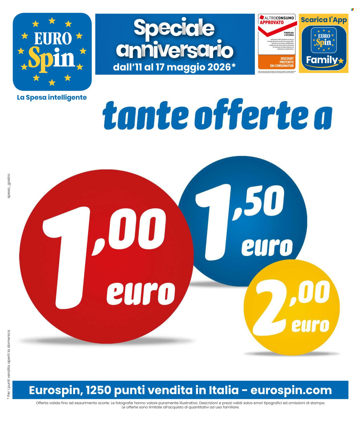 Leták EuroSpin - 11.5.2026 - 17.5.2026. Strana 1