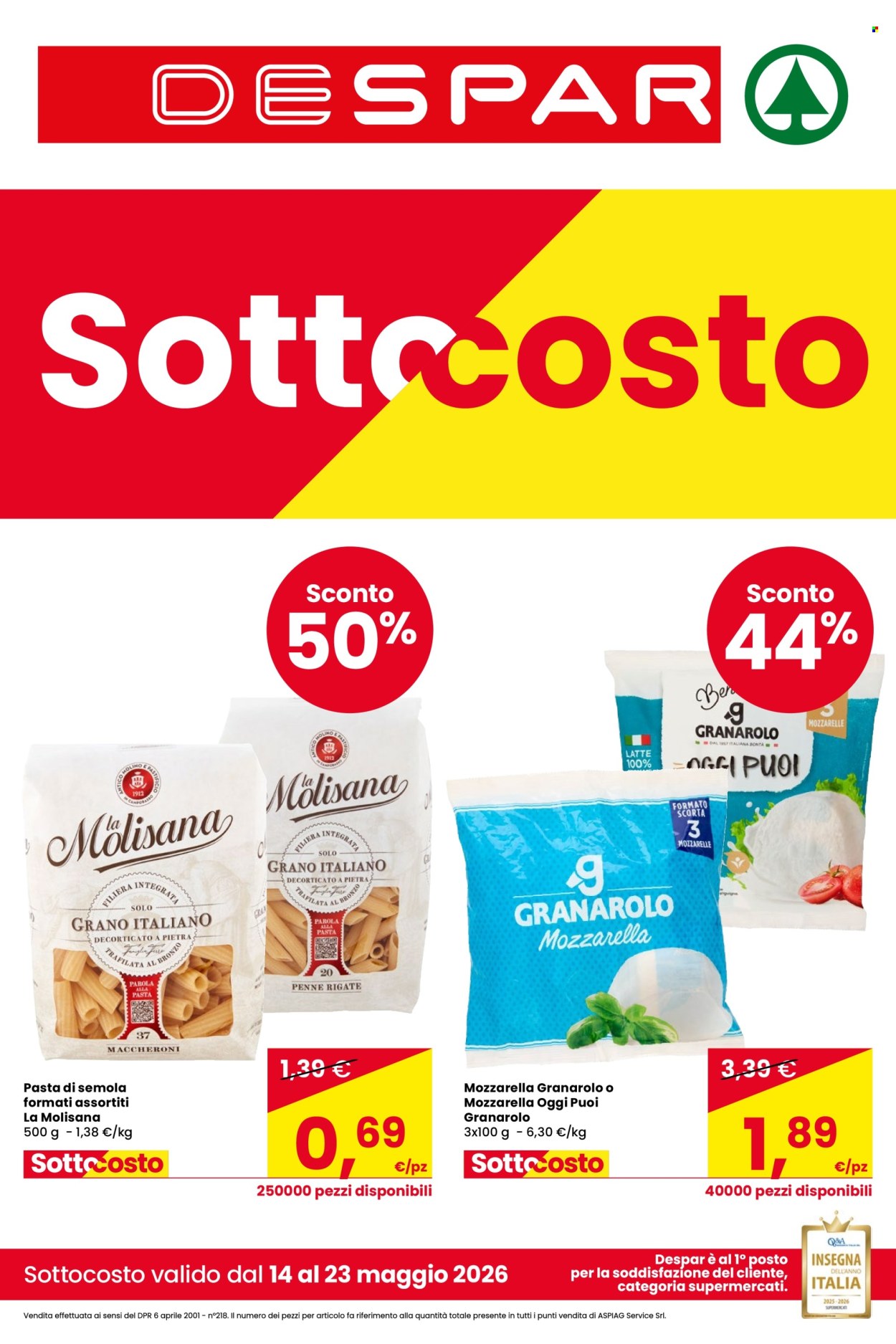 Volantino Despar - 14/5/2026 - 27/5/2026. Pagina 1