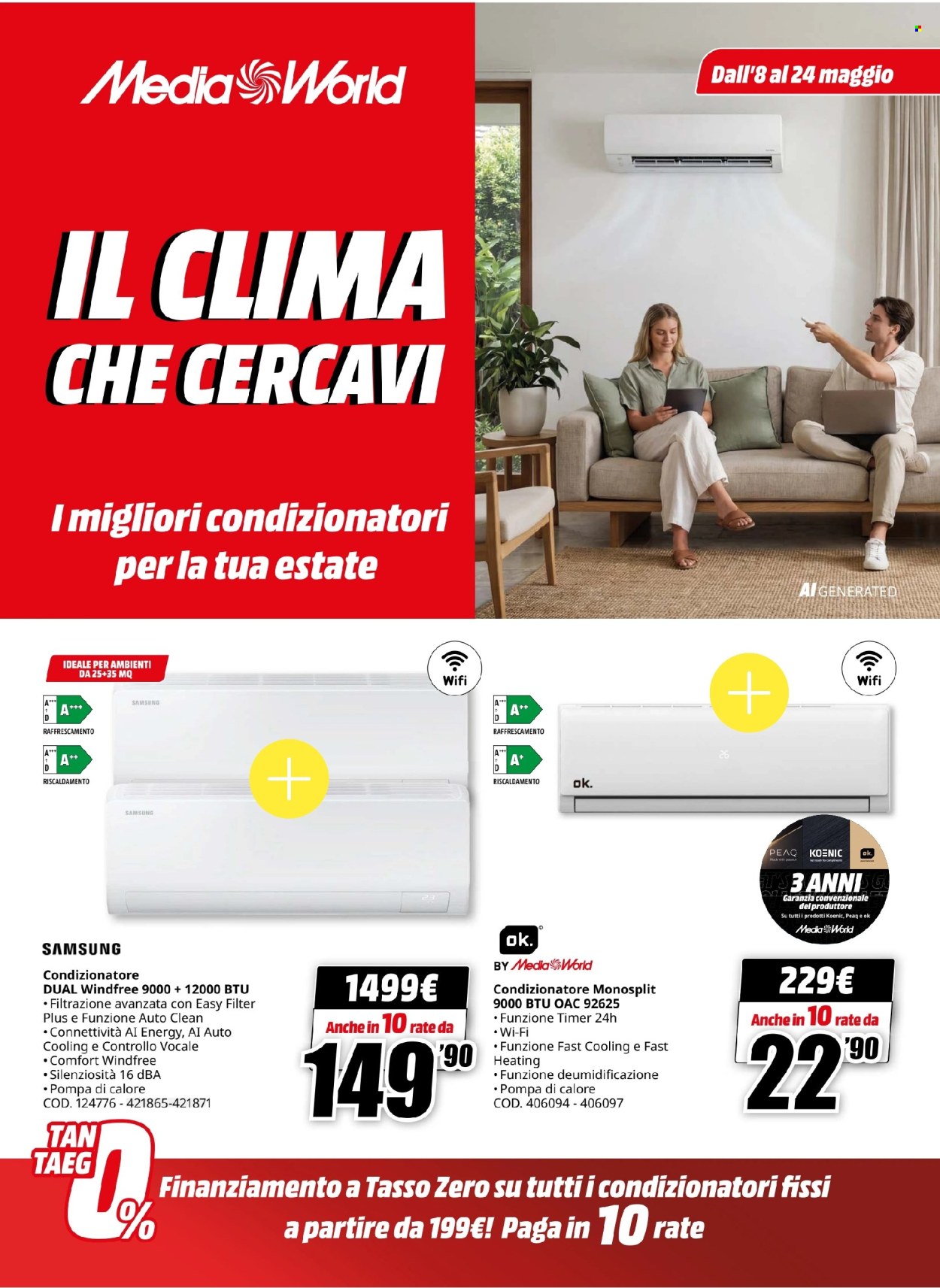 Volantino MediaWorld - 8/5/2026 - 24/5/2026. Pagina 1