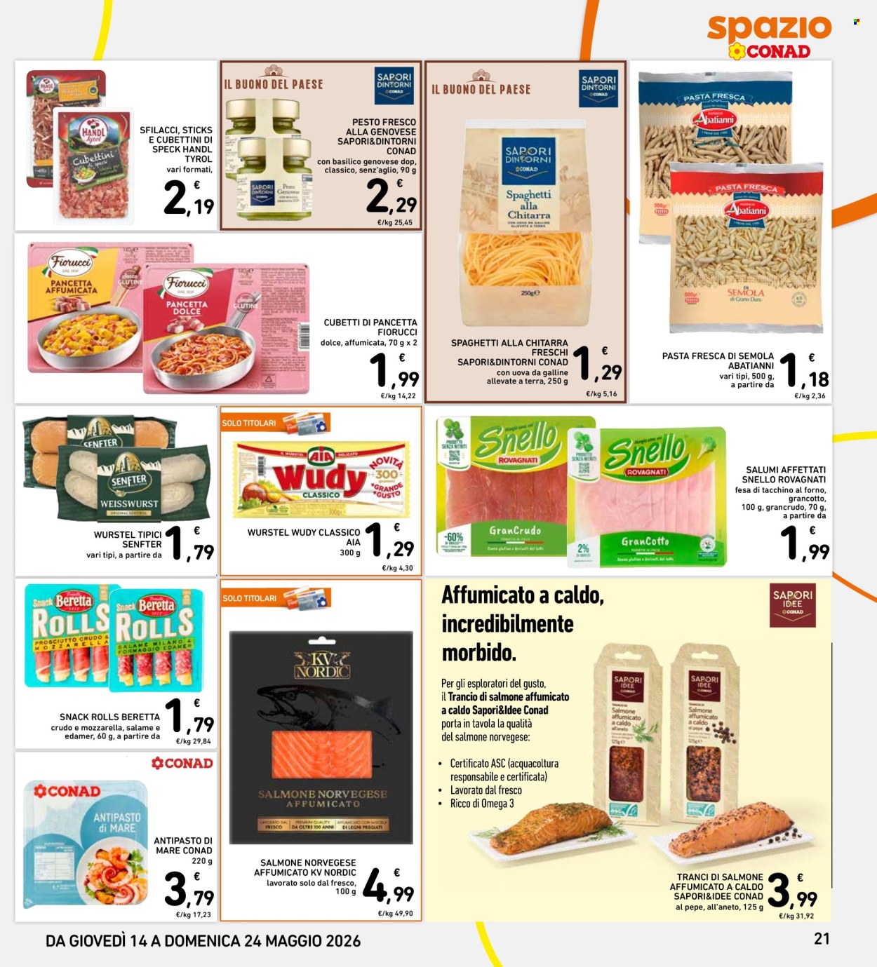 Leták Spazio Conad - 14.5.2026 - 23.5.2026. Strana 21