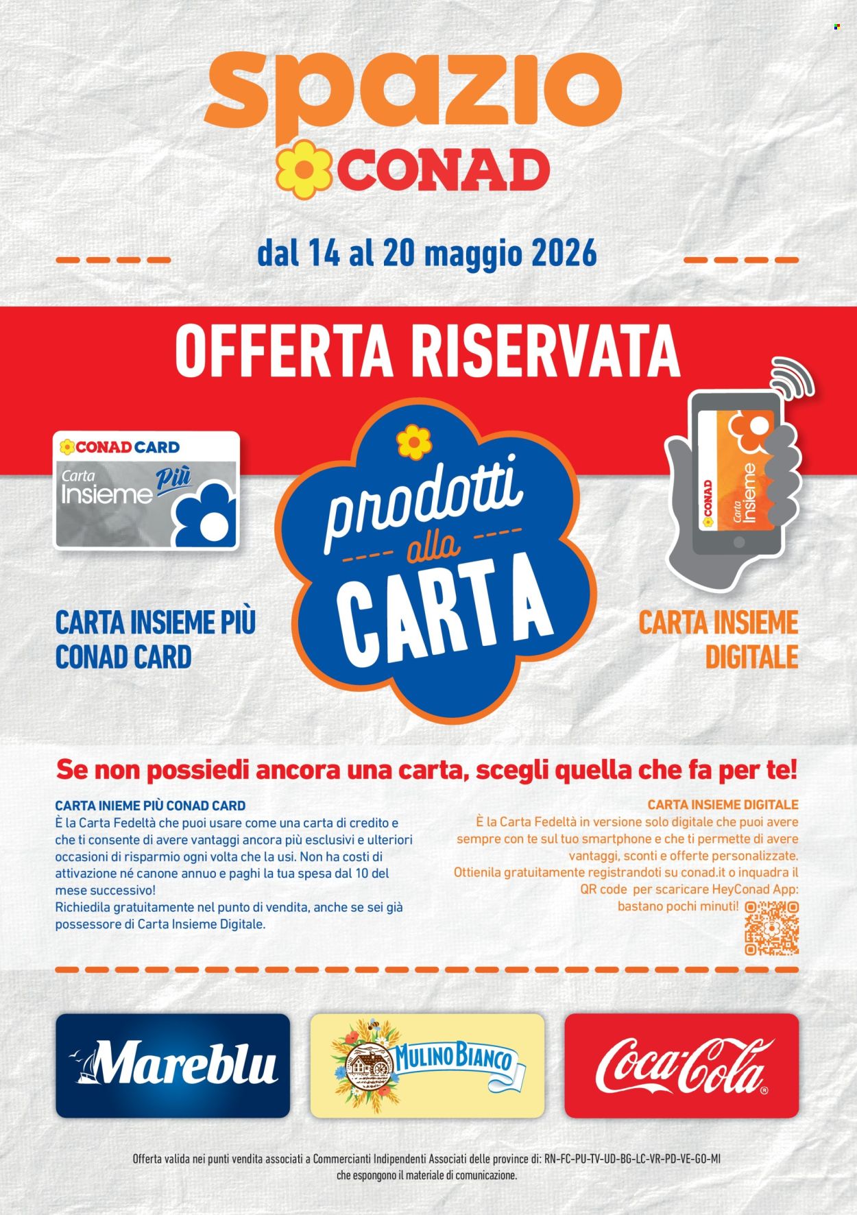 Volantino Spazio Conad - 14/5/2026 - 20/5/2026. Pagina 1