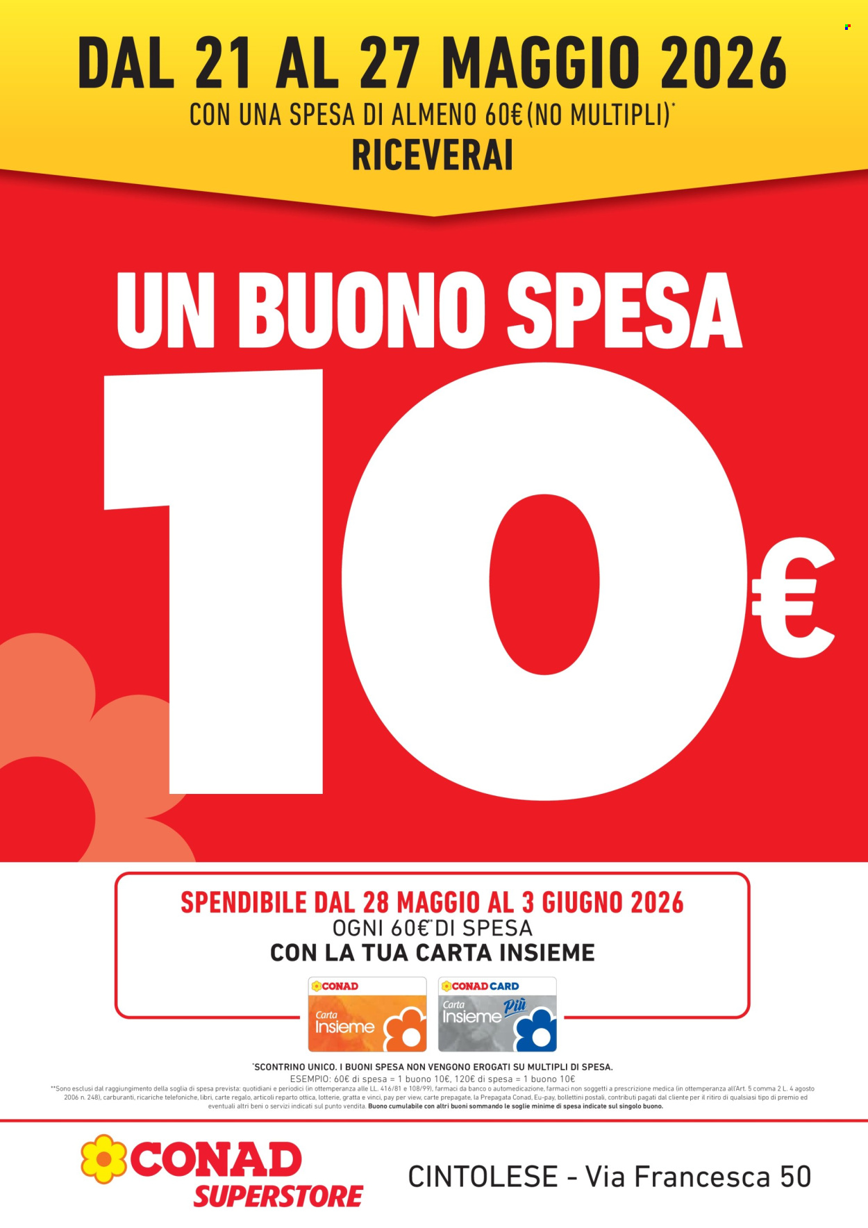 Volantino Conad Superstore - 21/5/2026 - 27/5/2026. Pagina 1
