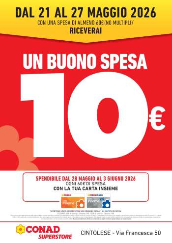 Volantino Conad Superstore - 21/5/2026 - 27/5/2026.