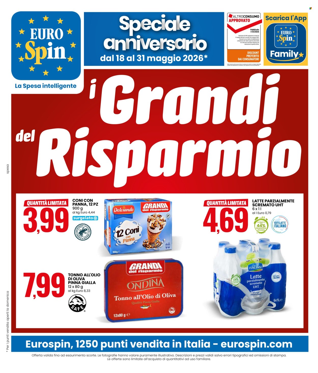 Leták EuroSpin - 18.5.2026 - 31.5.2026. Strana 1