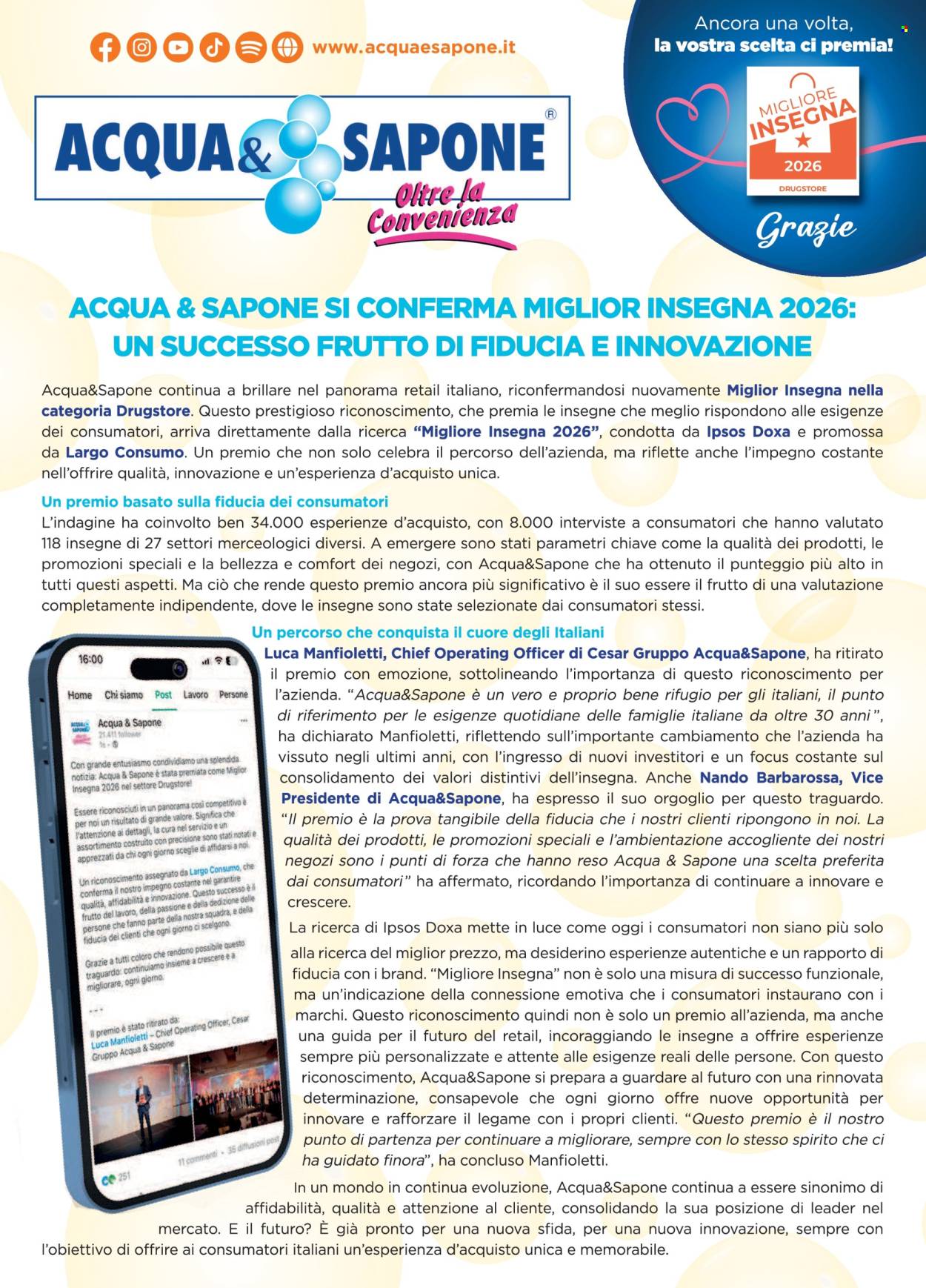 Leták Acqua & Sapone - 17.5.2026 - 6.6.2026. Strana 18
