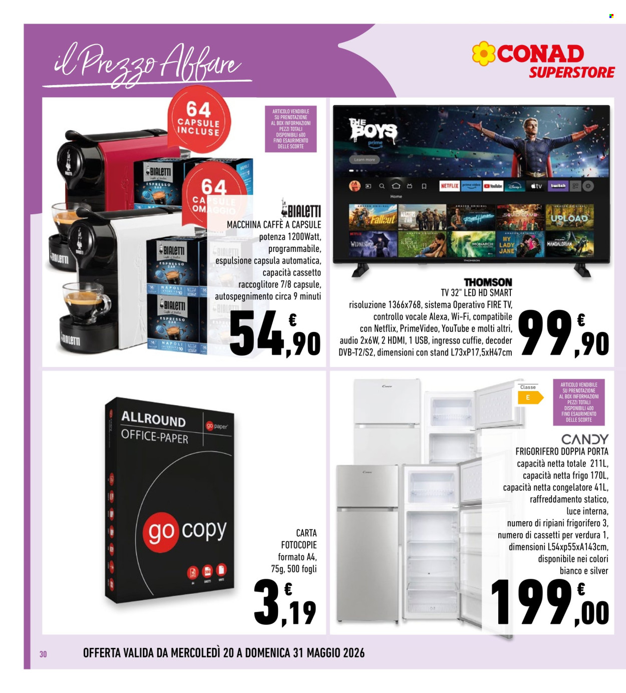 Leták Conad Superstore - 20.5.2026 - 31.5.2026. Strana 30