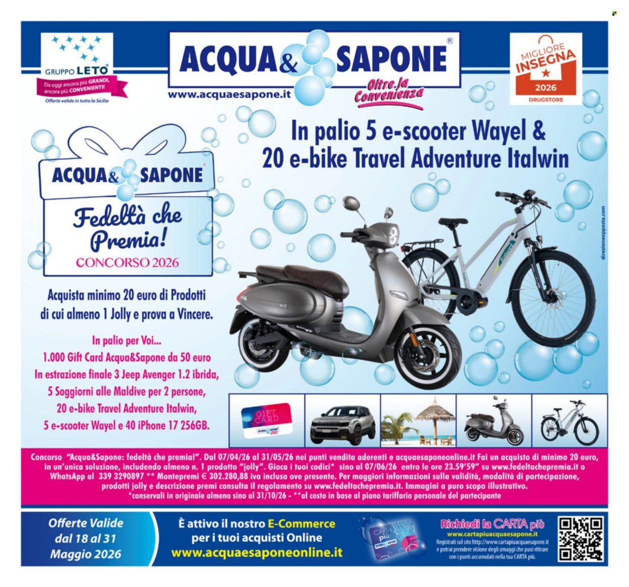 Leták Acqua & Sapone - 18.5.2026 - 31.5.2026. Strana 1
