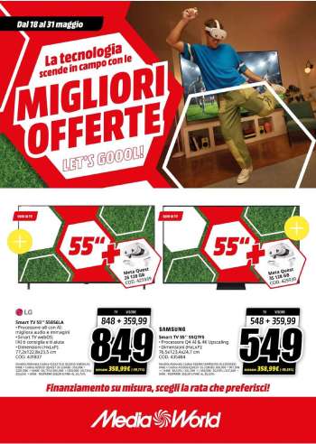 Volantino MediaWorld - 18/5/2026 - 31/5/2026.