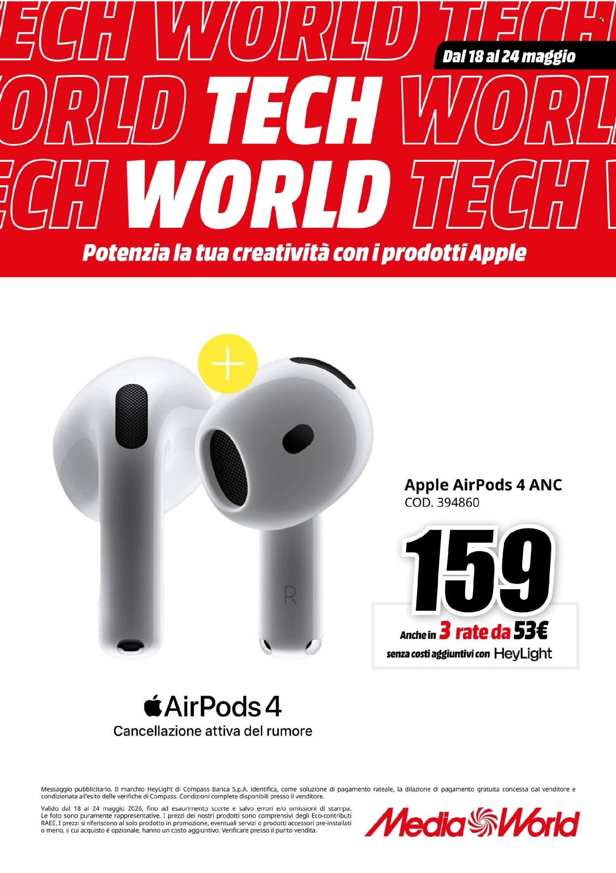 Volantino MediaWorld - 18/5/2026 - 24/5/2026. Pagina 2