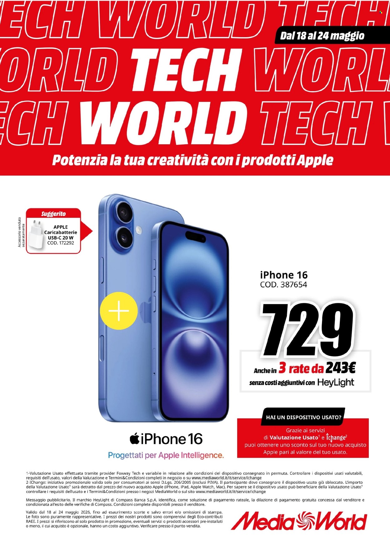 Volantino MediaWorld - 18/5/2026 - 24/5/2026. Pagina 7