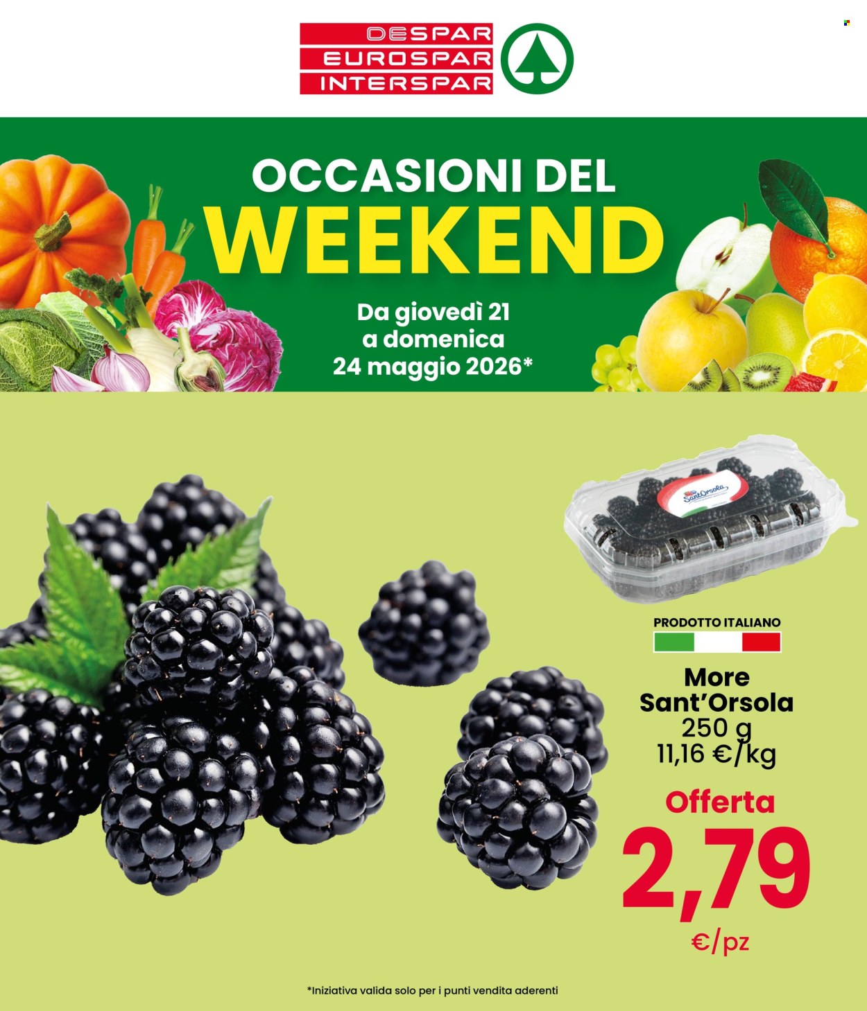 Volantino Eurospar - 21/5/2026 - 24/5/2026. Pagina 1