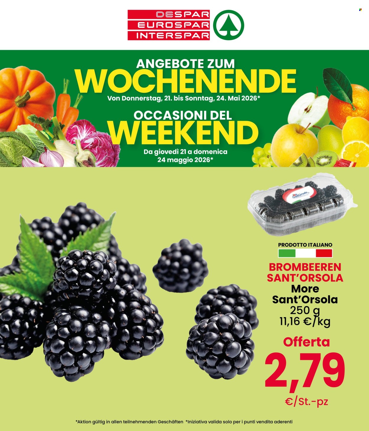 Volantino Eurospar - 21/5/2026 - 24/5/2026. Pagina 1
