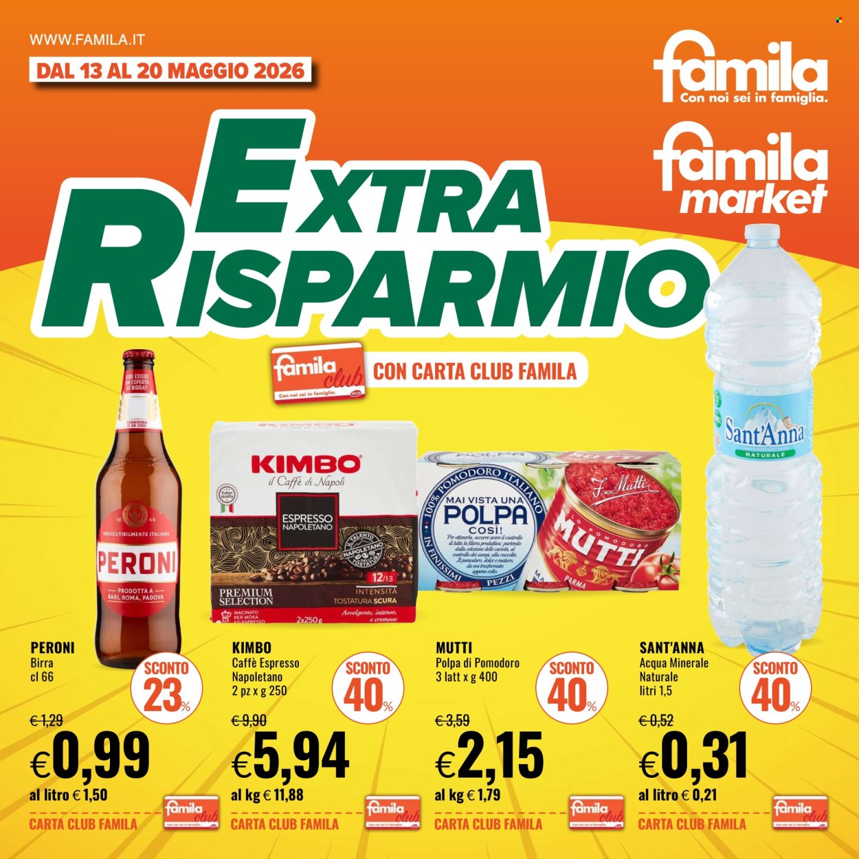 Volantino Famila - 13/5/2026 - 20/5/2026. Pagina 1