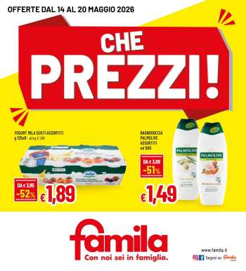 Volantino Famila - 14/5/2026 - 20/5/2026.