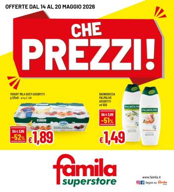 Volantino Famila - 14/5/2026 - 20/5/2026.